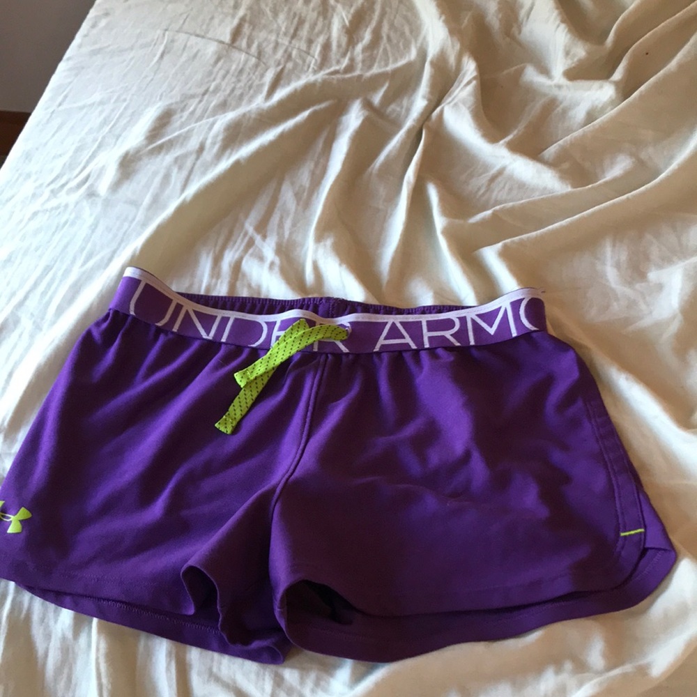 Under armor purple shorts